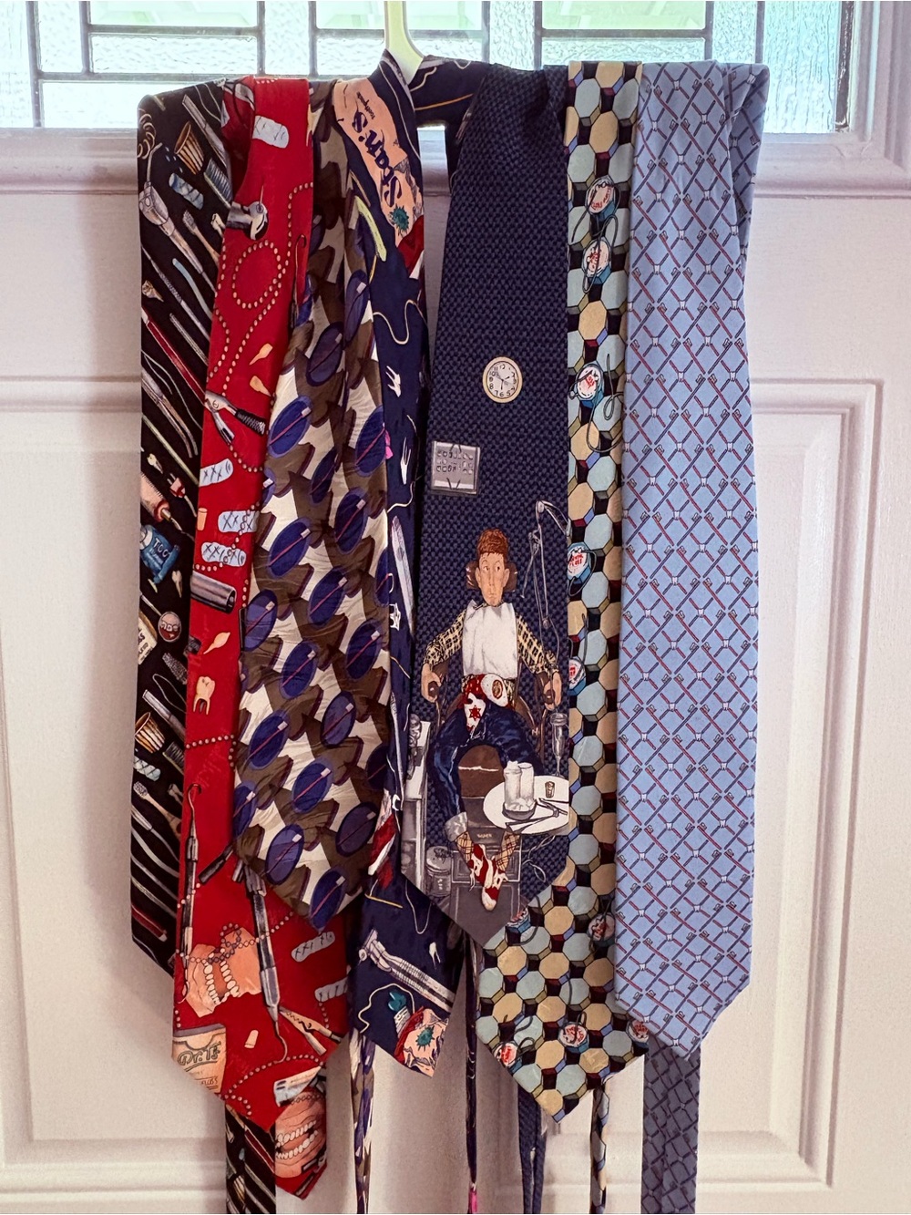 Dentist vintage Silk Neckties set of 7